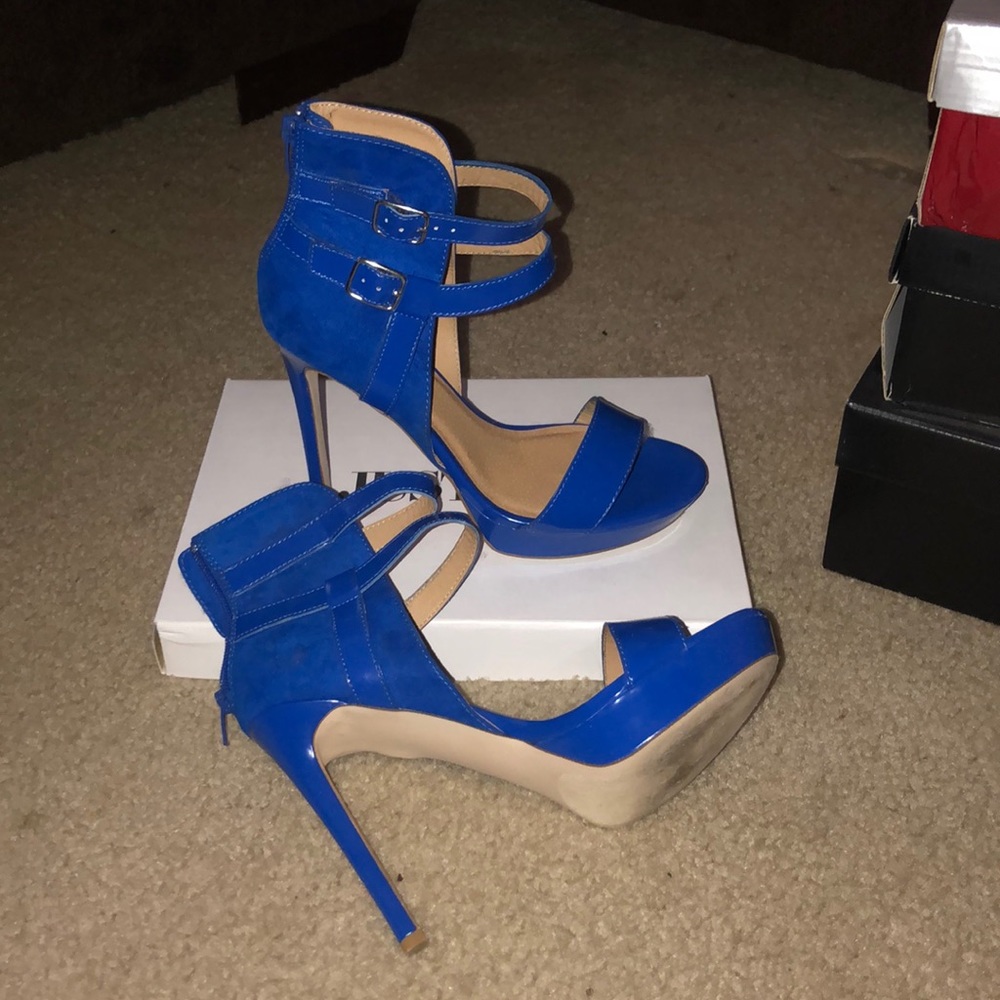 Blue Just Fab Heels